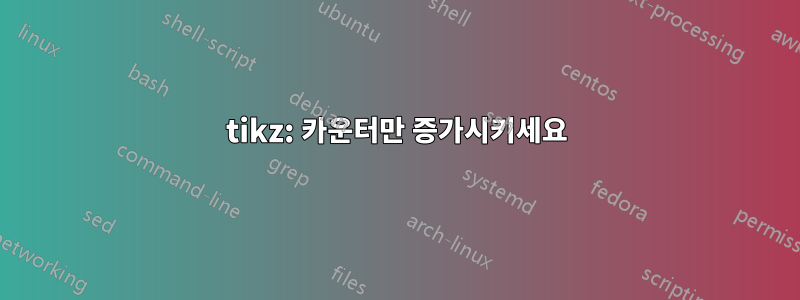 tikz: 카운터만 증가시키세요