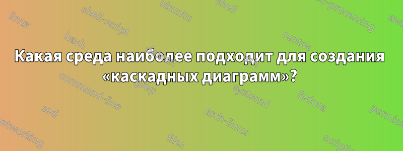 Какая среда наиболее подходит для создания «каскадных диаграмм»?