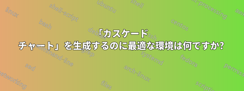 「カスケード チャート」を生成するのに最適な環境は何ですか?