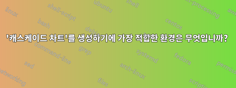 '캐스케이드 차트'를 생성하기에 가장 적합한 환경은 무엇입니까?