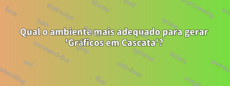 Qual o ambiente mais adequado para gerar 'Gráficos em Cascata'?