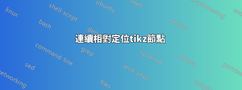 連續相對定位tikz節點