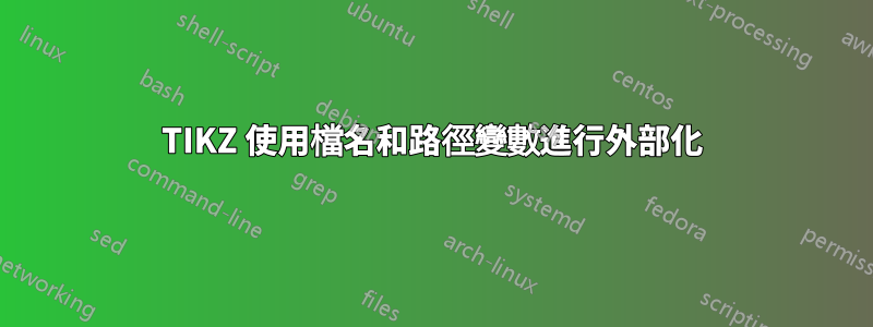 TIKZ 使用檔名和路徑變數進行外部化
