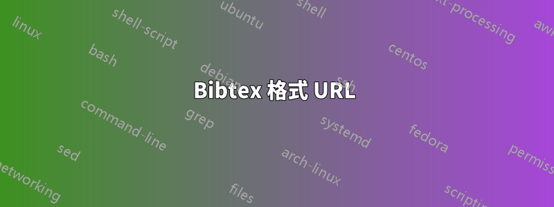 Bibtex 格式 URL