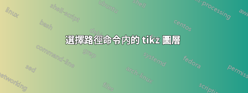 選擇路徑命令內的 tikz 圖層