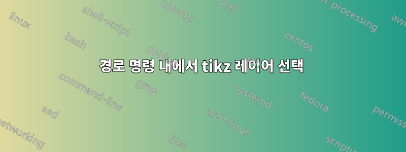 경로 명령 내에서 tikz 레이어 선택