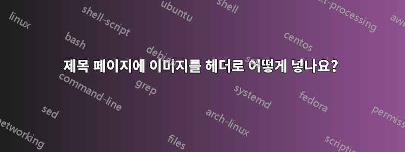 제목 페이지에 이미지를 헤더로 어떻게 넣나요?