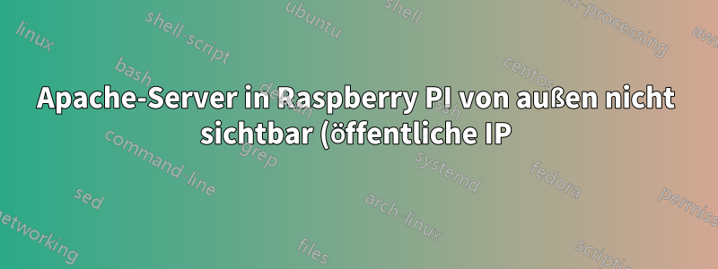 Apache-Server in Raspberry PI von außen nicht sichtbar (öffentliche IP)