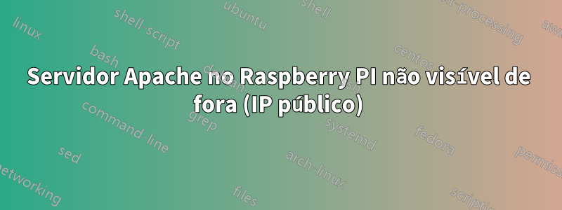 Servidor Apache no Raspberry PI não visível de fora (IP público)