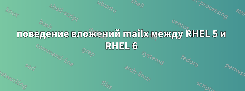 поведение вложений mailx между RHEL 5 и RHEL 6