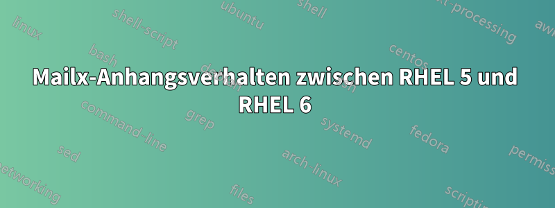 Mailx-Anhangsverhalten zwischen RHEL 5 und RHEL 6