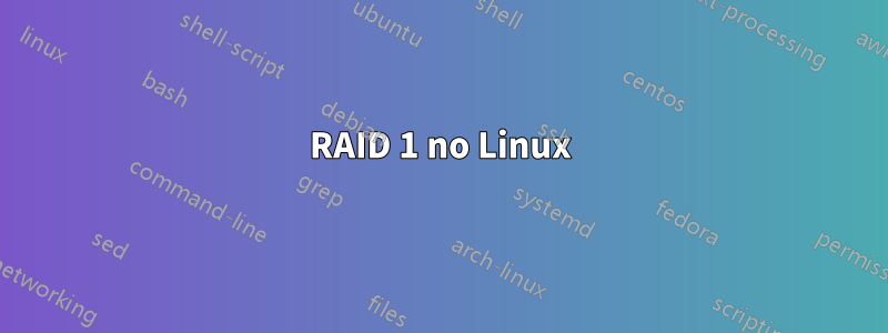 RAID 1 no Linux