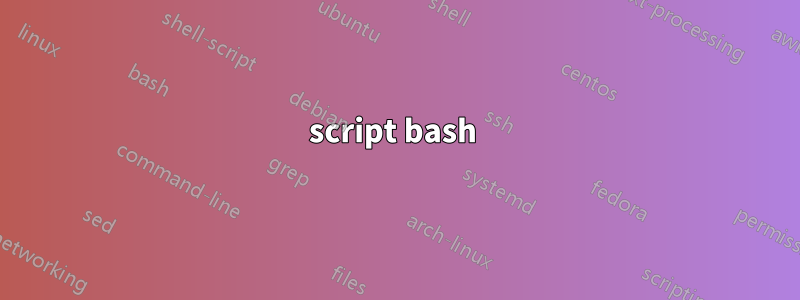 script bash 