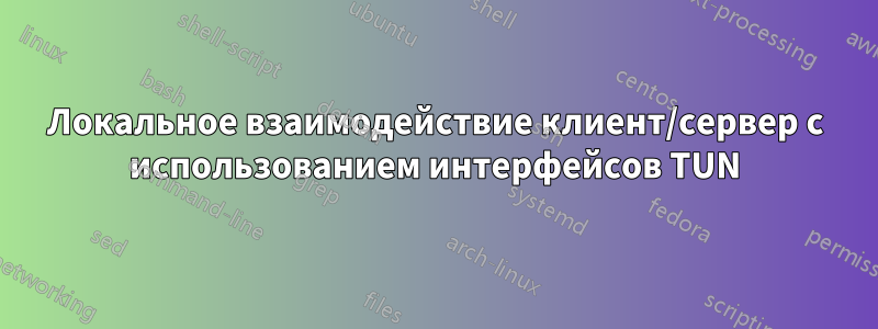 Локальное взаимодействие клиент/сервер с использованием интерфейсов TUN
