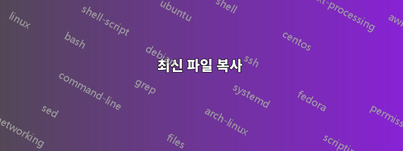 최신 파일 복사