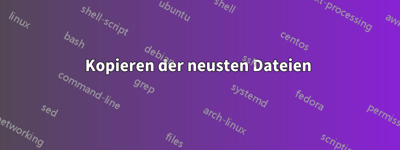 Kopieren der neusten Dateien