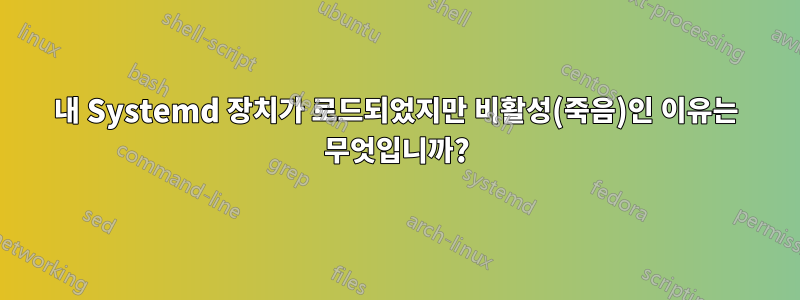 내 Systemd 장치가 로드되었지만 비활성(죽음)인 이유는 무엇입니까?