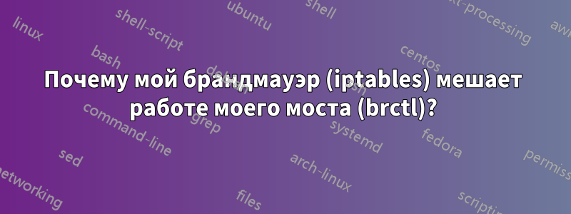 Почему мой брандмауэр (iptables) мешает работе моего моста (brctl)?