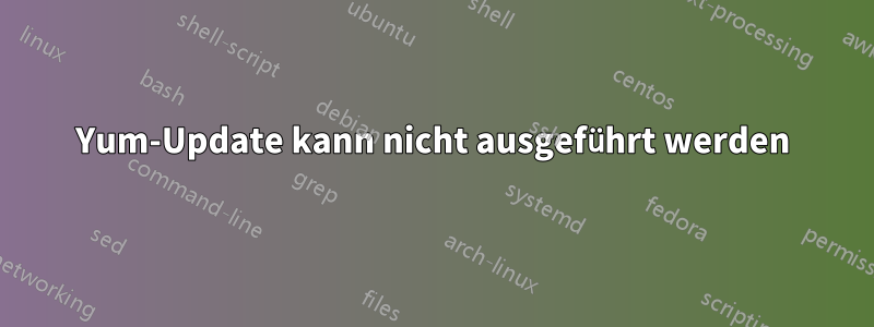 Yum-Update kann nicht ausgeführt werden