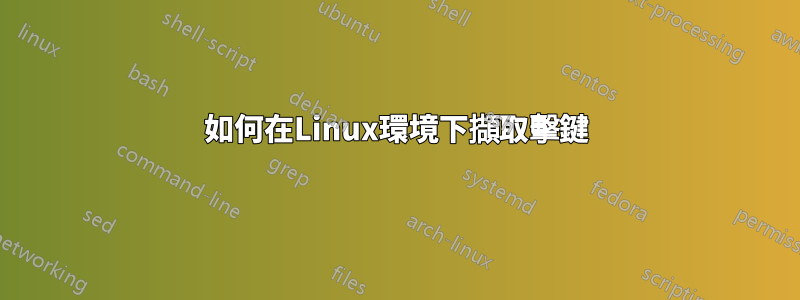 如何在Linux環境下擷取擊鍵