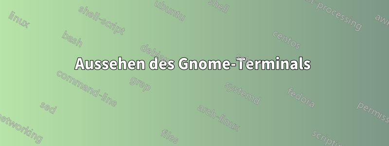 Aussehen des Gnome-Terminals