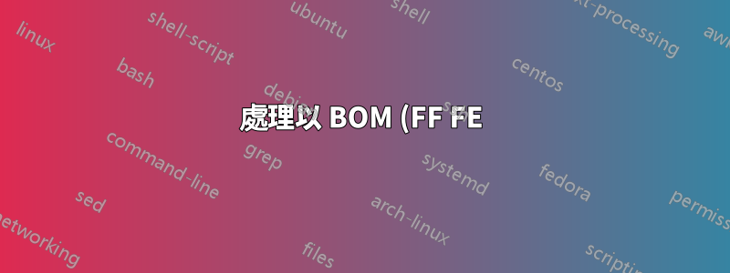 處理以 BOM (FF FE) 開頭的文件