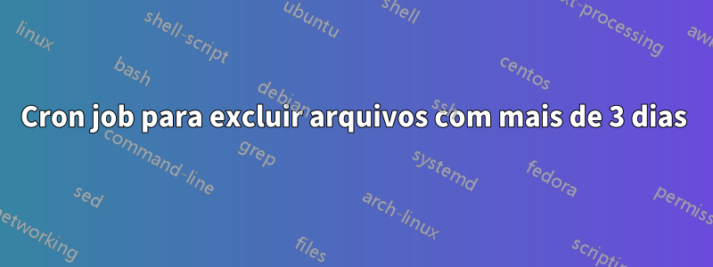 Cron job para excluir arquivos com mais de 3 dias