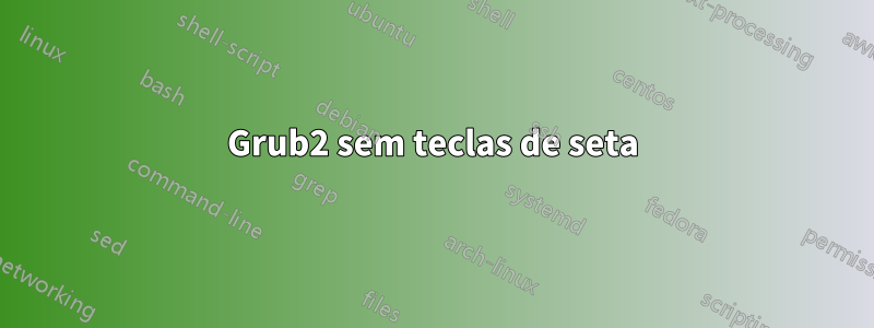 Grub2 sem teclas de seta