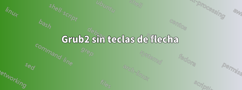 Grub2 sin teclas de flecha