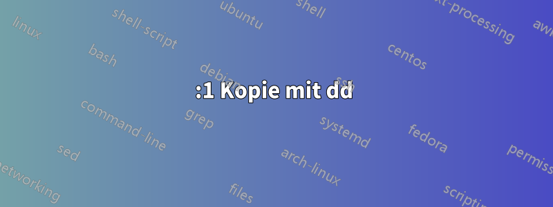 1:1 Kopie mit dd