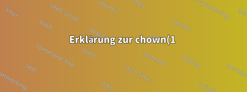 Erklärung zur chown(1) POSIX-Spezifikation