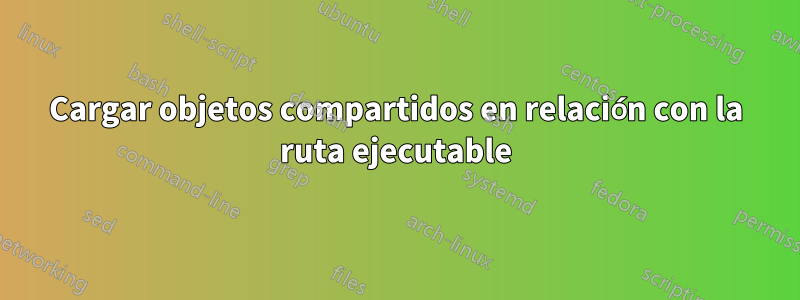 Cargar objetos compartidos en relación con la ruta ejecutable