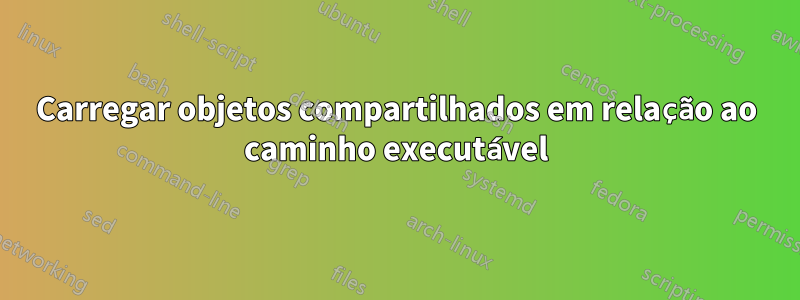 Carregar objetos compartilhados em relação ao caminho executável