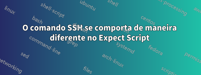 O comando SSH se comporta de maneira diferente no Expect Script