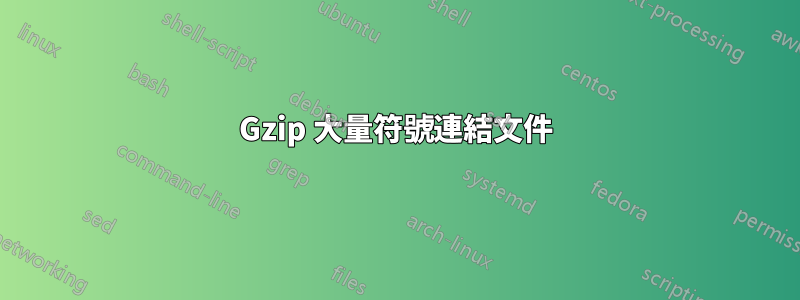 Gzip 大量符號連結文件