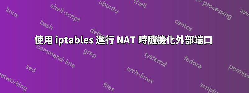 使用 iptables 進行 NAT 時隨機化外部端口