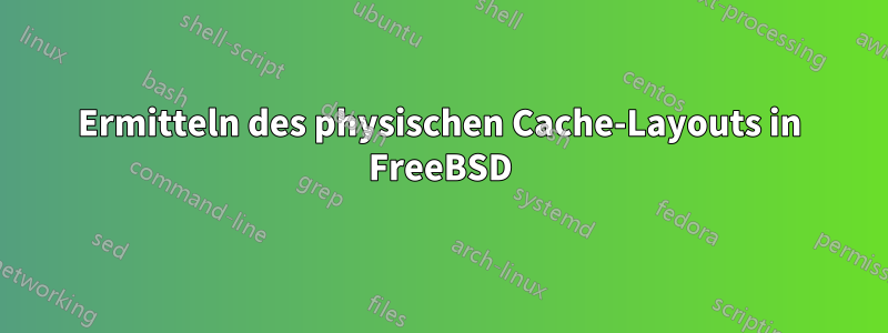 Ermitteln des physischen Cache-Layouts in FreeBSD