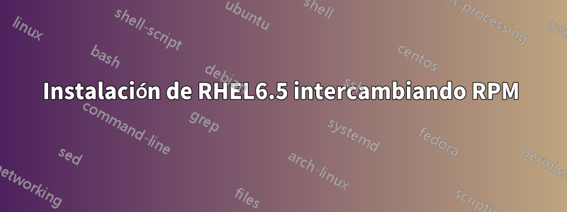 Instalación de RHEL6.5 intercambiando RPM