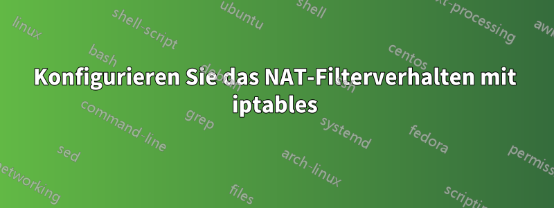 Konfigurieren Sie das NAT-Filterverhalten mit iptables