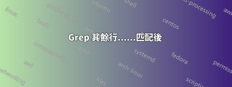 Grep 其餘行......匹配後