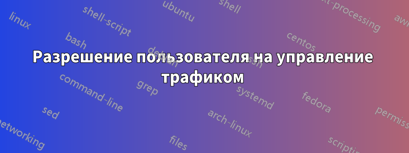 Разрешение пользователя на управление трафиком