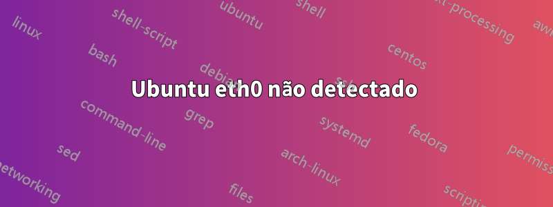 Ubuntu eth0 não detectado