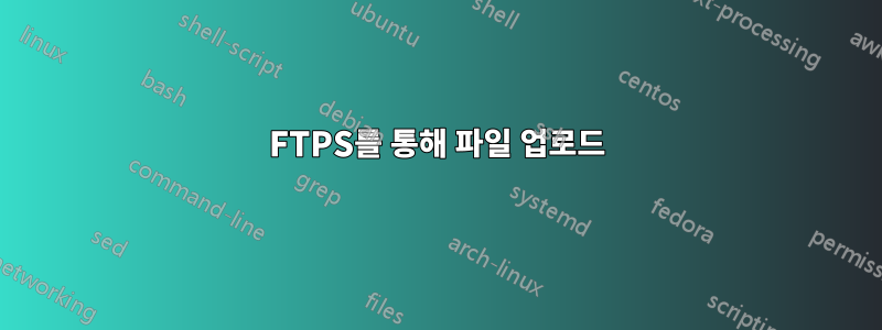 FTPS를 통해 파일 업로드