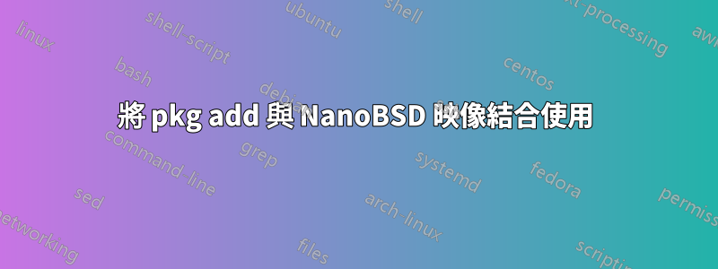 將 pkg add 與 NanoBSD 映像結合使用