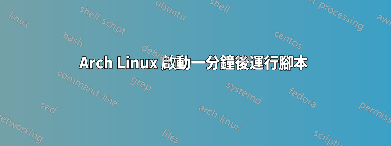 Arch Linux 啟動一分鐘後運行腳本