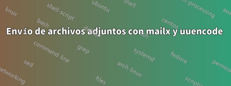 Envío de archivos adjuntos con mailx y uuencode 