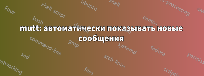 mutt: автоматически показывать новые сообщения