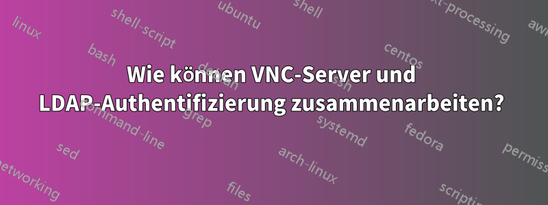 Wie können VNC-Server und LDAP-Authentifizierung zusammenarbeiten?