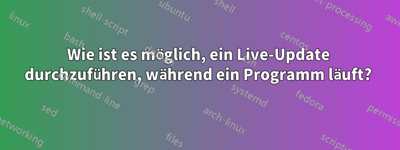 Wie ist es möglich, ein Live-Update durchzuführen, während ein Programm läuft?