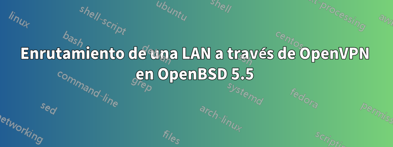 Enrutamiento de una LAN a través de OpenVPN en OpenBSD 5.5